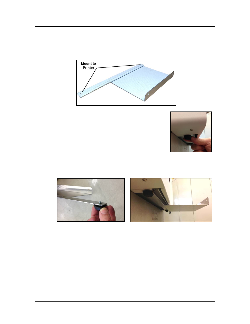 Install printer/winder spacer plate, Nstall, Rinter | Inder, Pacer, Late | Rena MACH X (Digital Color Label Printer) User Manual | Page 23 / 125