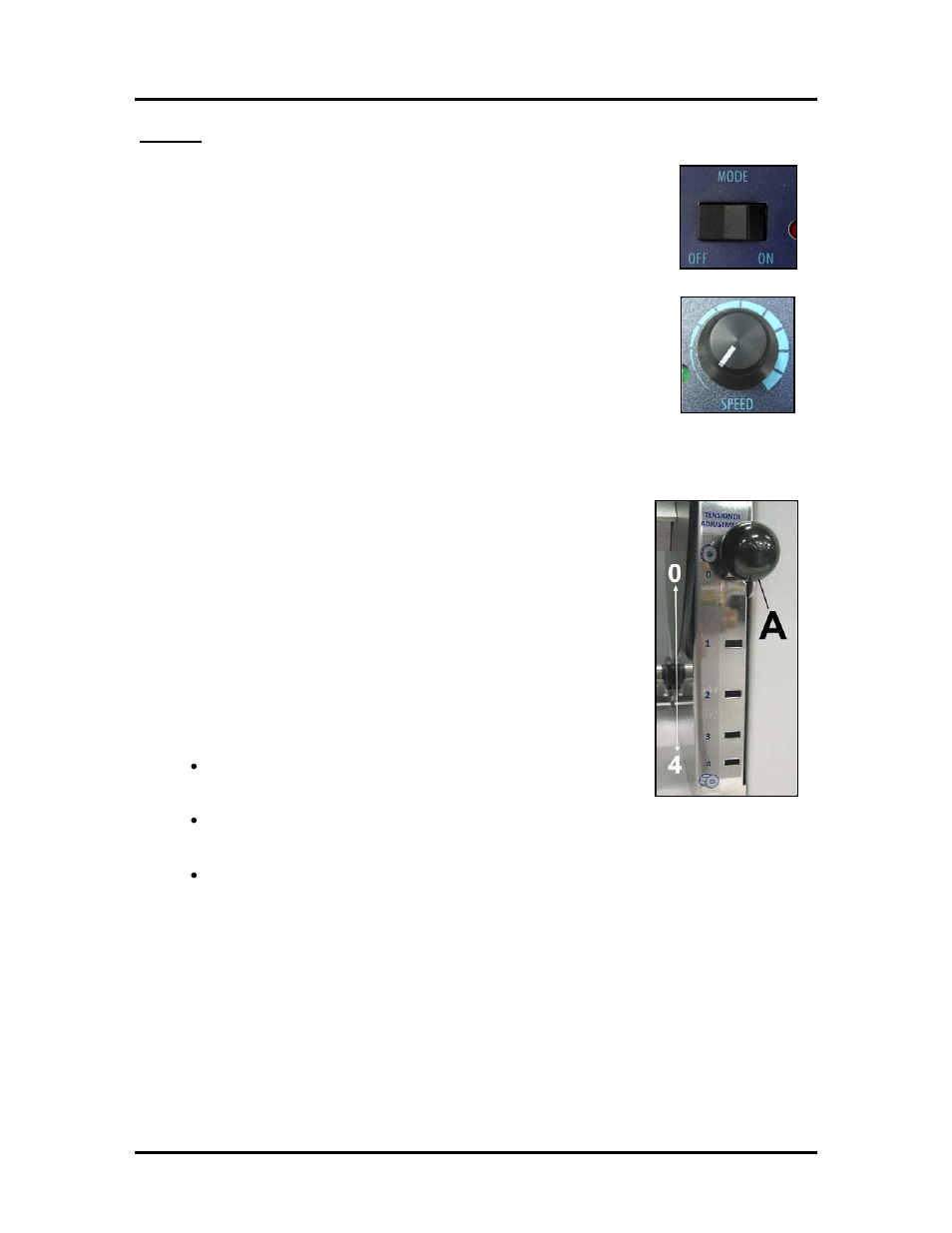 Winder, Mode switch, Tension control selector | Description of function | Rena MACH X (Digital Color Label Printer) User Manual | Page 46 / 125