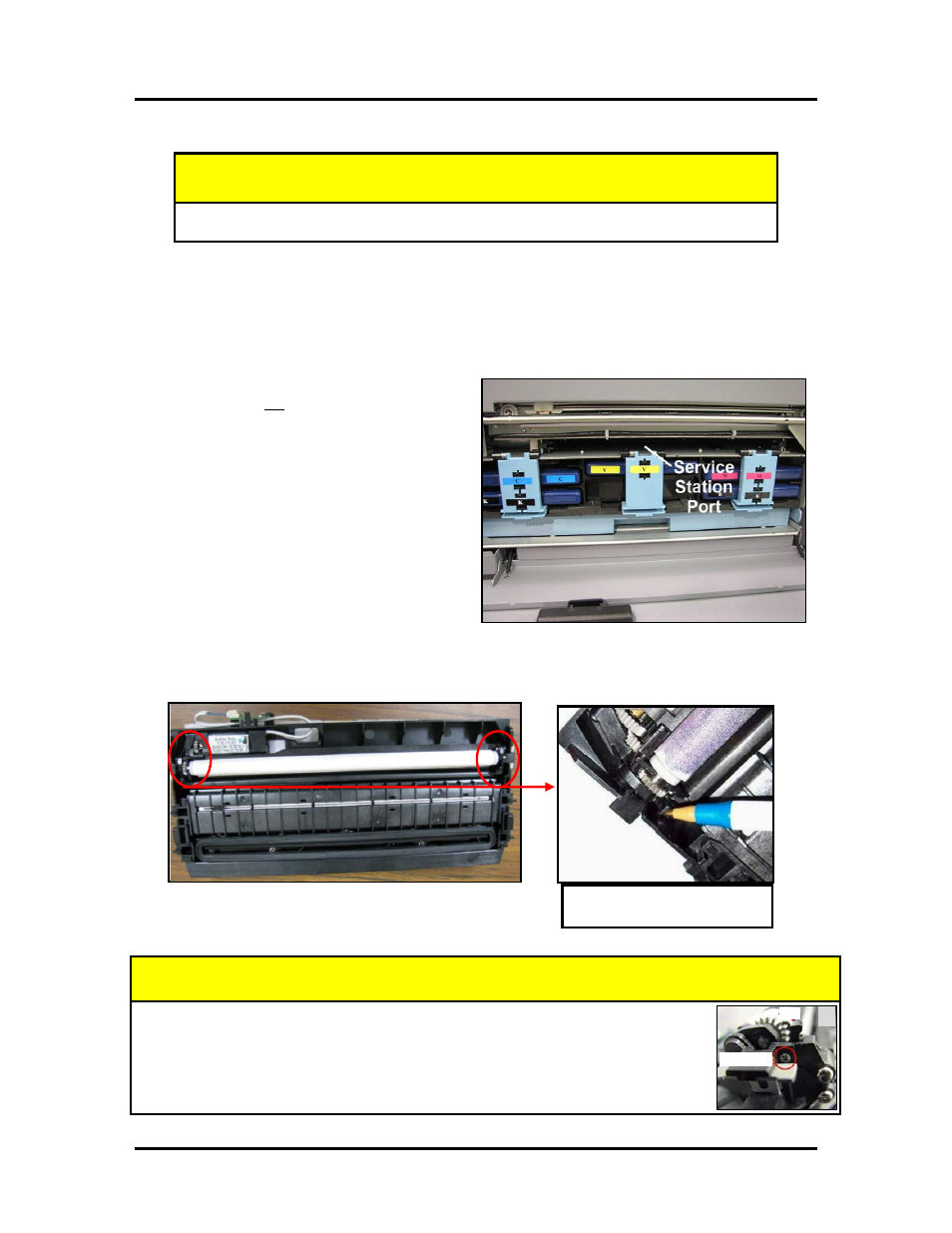 Installing the service station, Caution | Rena MACH X (Digital Color Label Printer) User Manual | Page 83 / 125