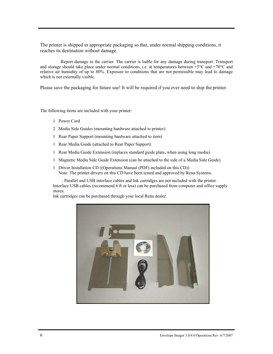 Rena Envelope Imager 3.0 User Manual | Page 6 / 58