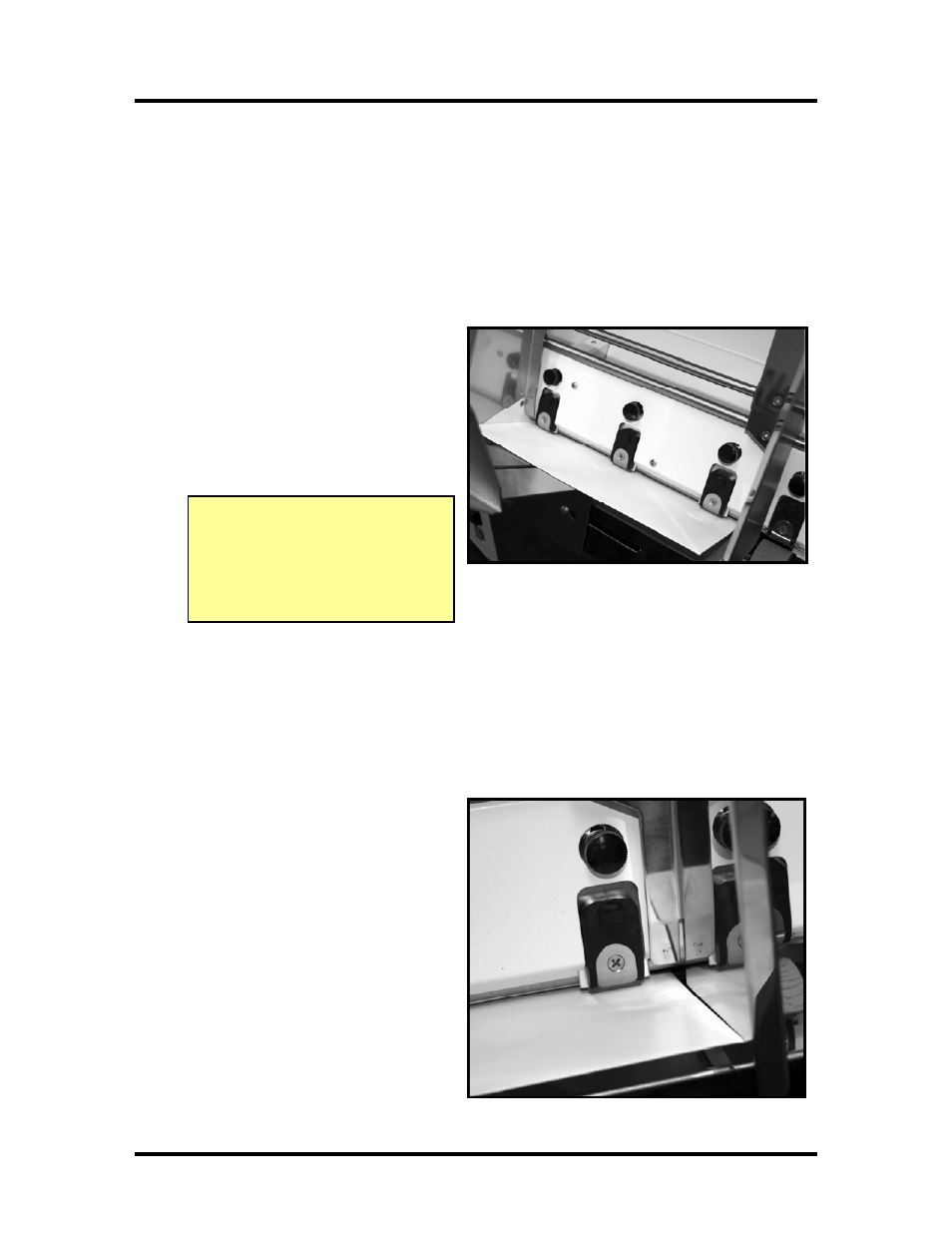 Setting up the feed, They printer’s feed systems is adjusted as follows | Rena Envelope Imager CS User Manual | Page 11 / 49