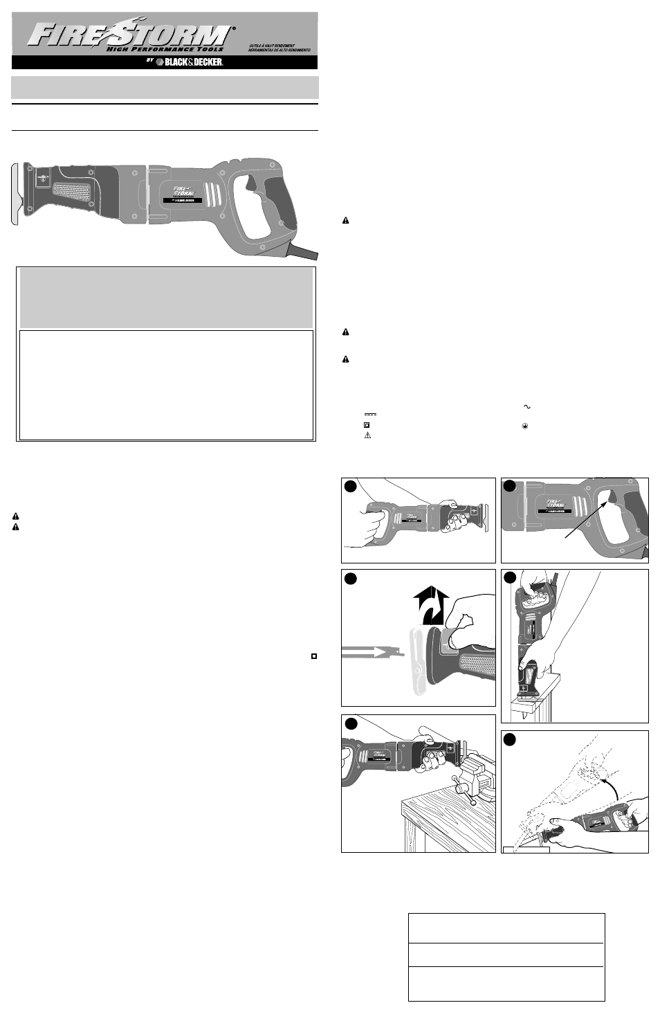 Black & Decker FS8500RS User Manual | 5 pages