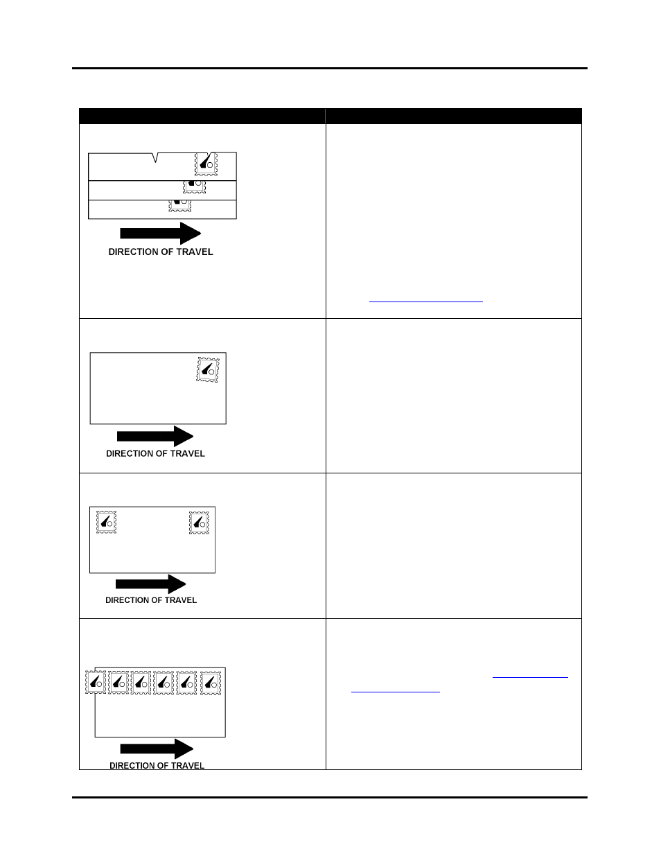 Stamp placement problems, Condition, Solution | Stamps placement is inconsistent on the media, Stamp placement should be within +/- 1/8, When applied the stamp is not aligned on the media | Rena T-650 User Manual | Page 105 / 118