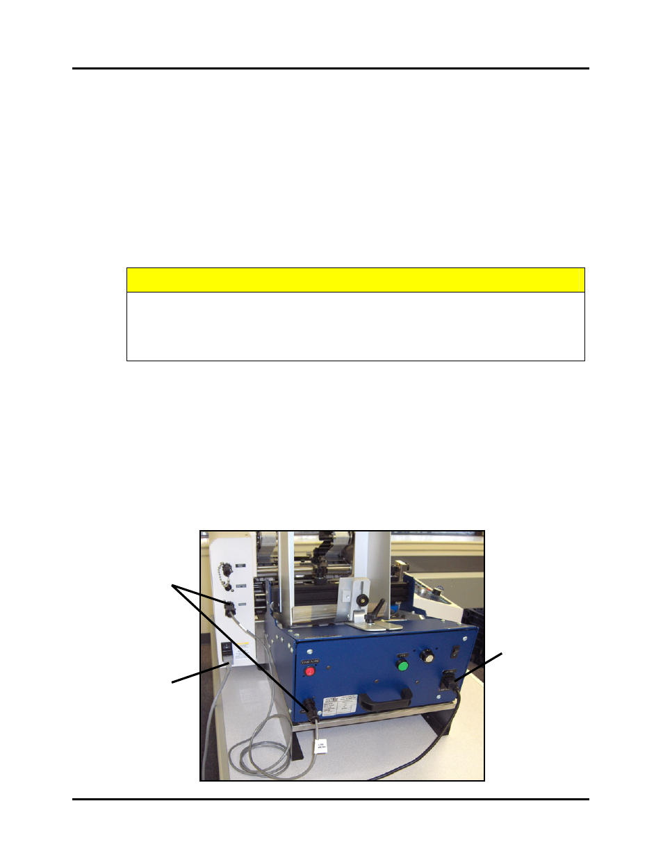 Plugging in the feeder and tabber, Caution, Do not use outlets controlled by wall switches | Rena T-650 User Manual | Page 15 / 118