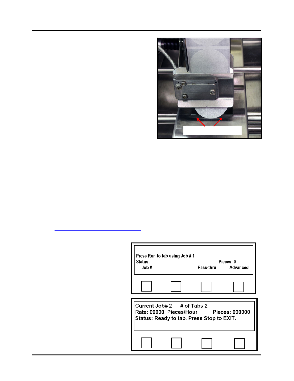 Lower the pressure roller release latch | Rena T-650 User Manual | Page 27 / 118