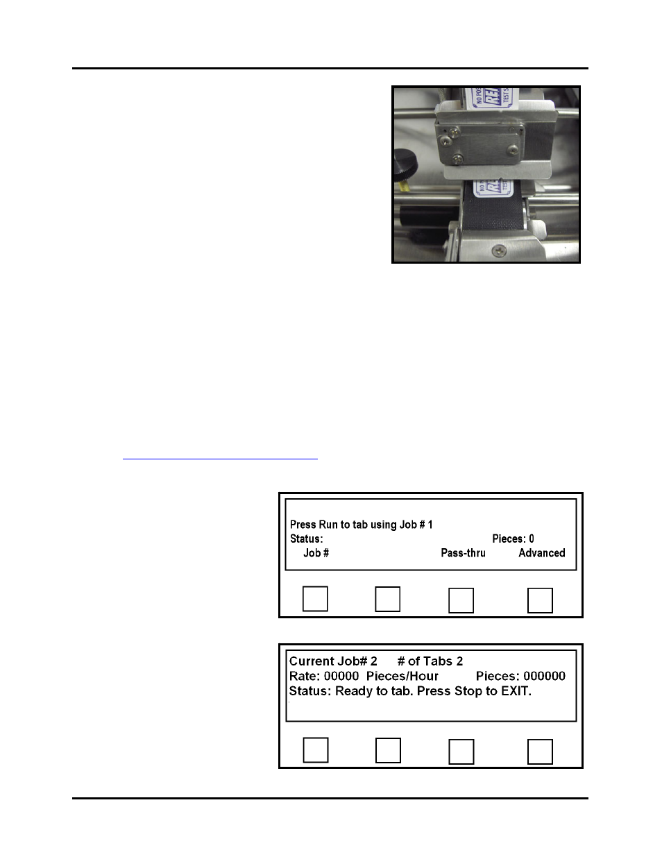 Lower the pressure roller release latch | Rena T-650 User Manual | Page 30 / 118