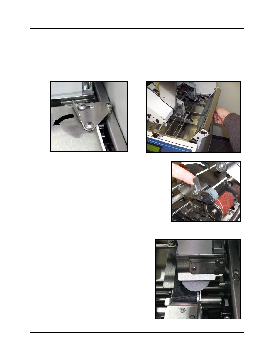 Head 2 adjustment – side tabbing, Unlatch the exit roller assembly and swing it open, Ection titled | Head 2, Adjustment – side tabbing | Rena T-650 User Manual | Page 32 / 118