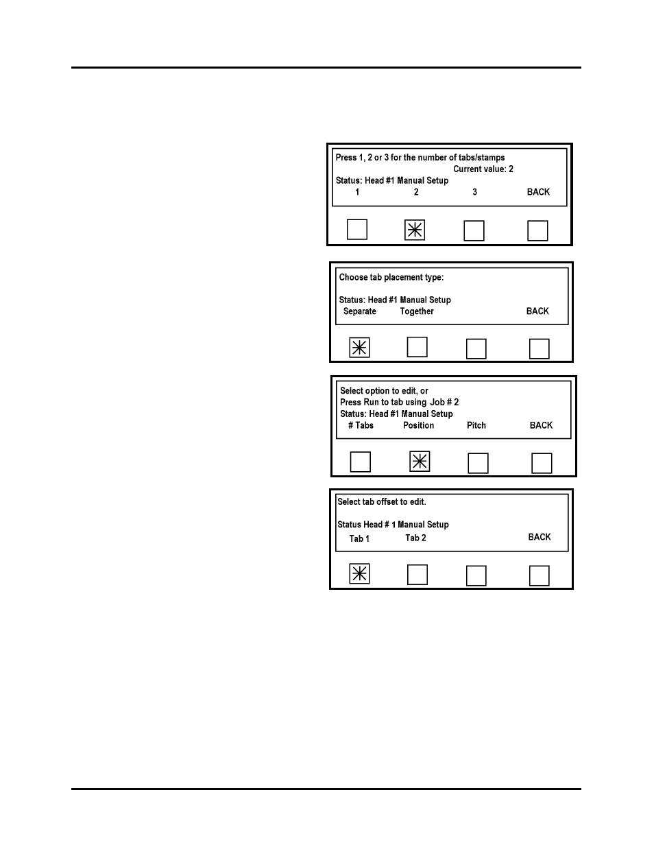 Placing multiple tabs | Rena T-650 User Manual | Page 64 / 118