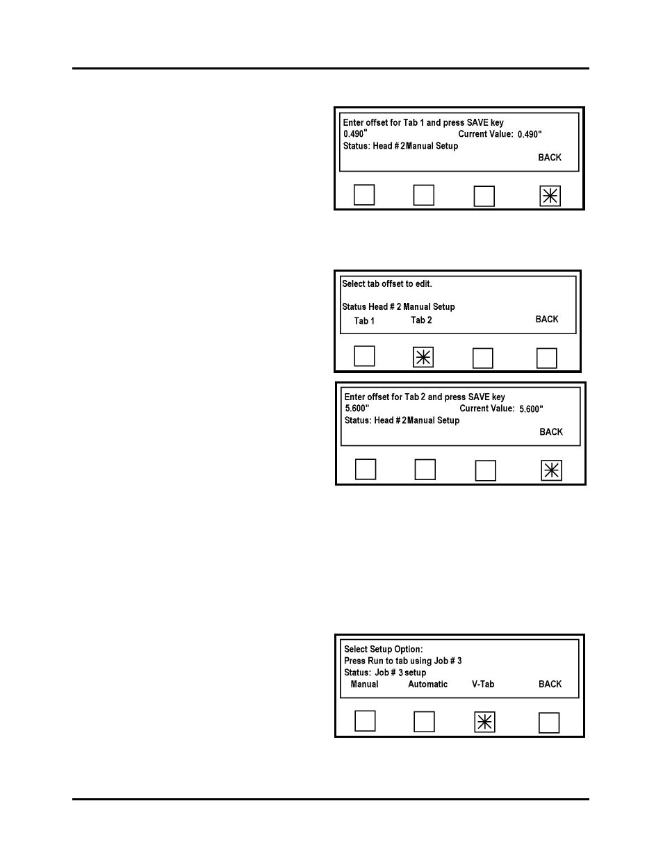 Press the back key, Select v-tab from this screen | Rena T-650 User Manual | Page 70 / 118