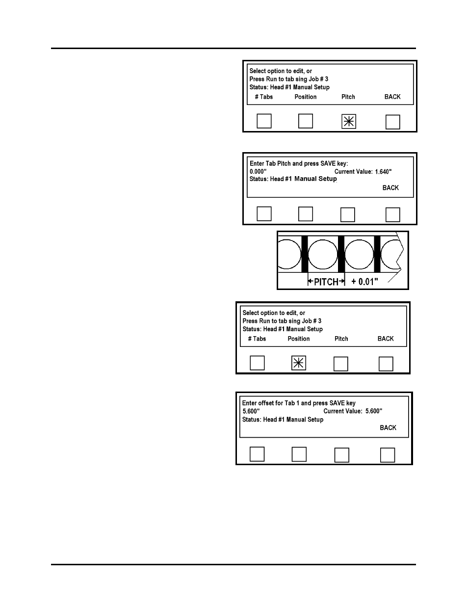 Click on the position key | Rena T-650 User Manual | Page 73 / 118