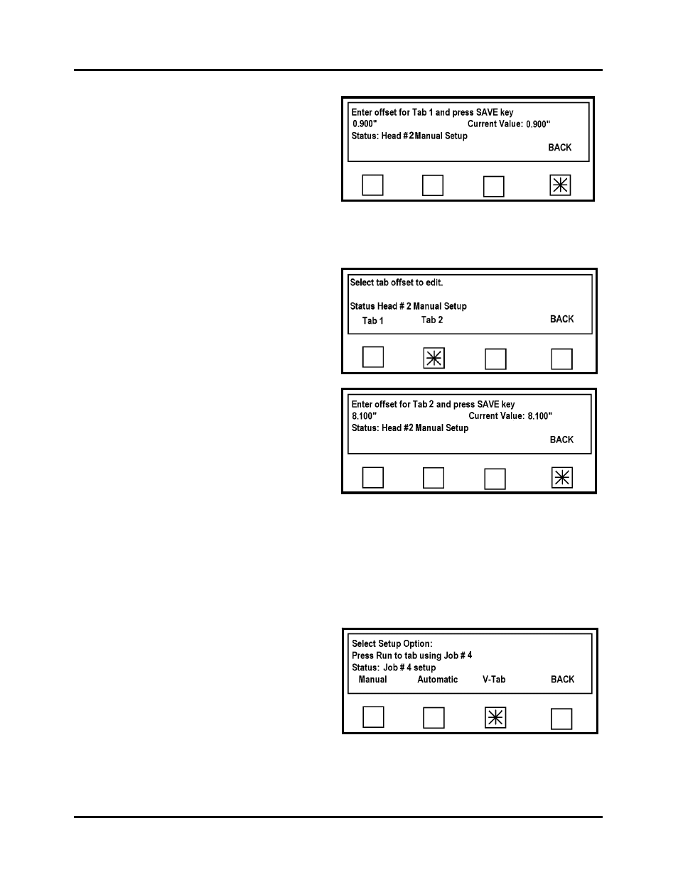 Press the back key, Select v-tab from this screen | Rena T-650 User Manual | Page 80 / 118