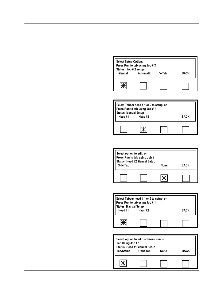 Close and lock the exit roller assembly, Lower the pressure roller release latch, From the select setup option screen select manual | Rena T-650 User Manual | Page 86 / 118