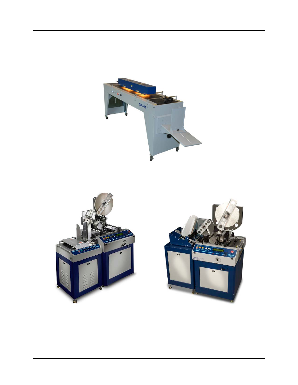 Appendix c – optional accessories, Conveyor/stacker/dryer, Feeders | Onveyor, Tacker, Ryer, Eeders | Rena T-950 User Manual | Page 75 / 81