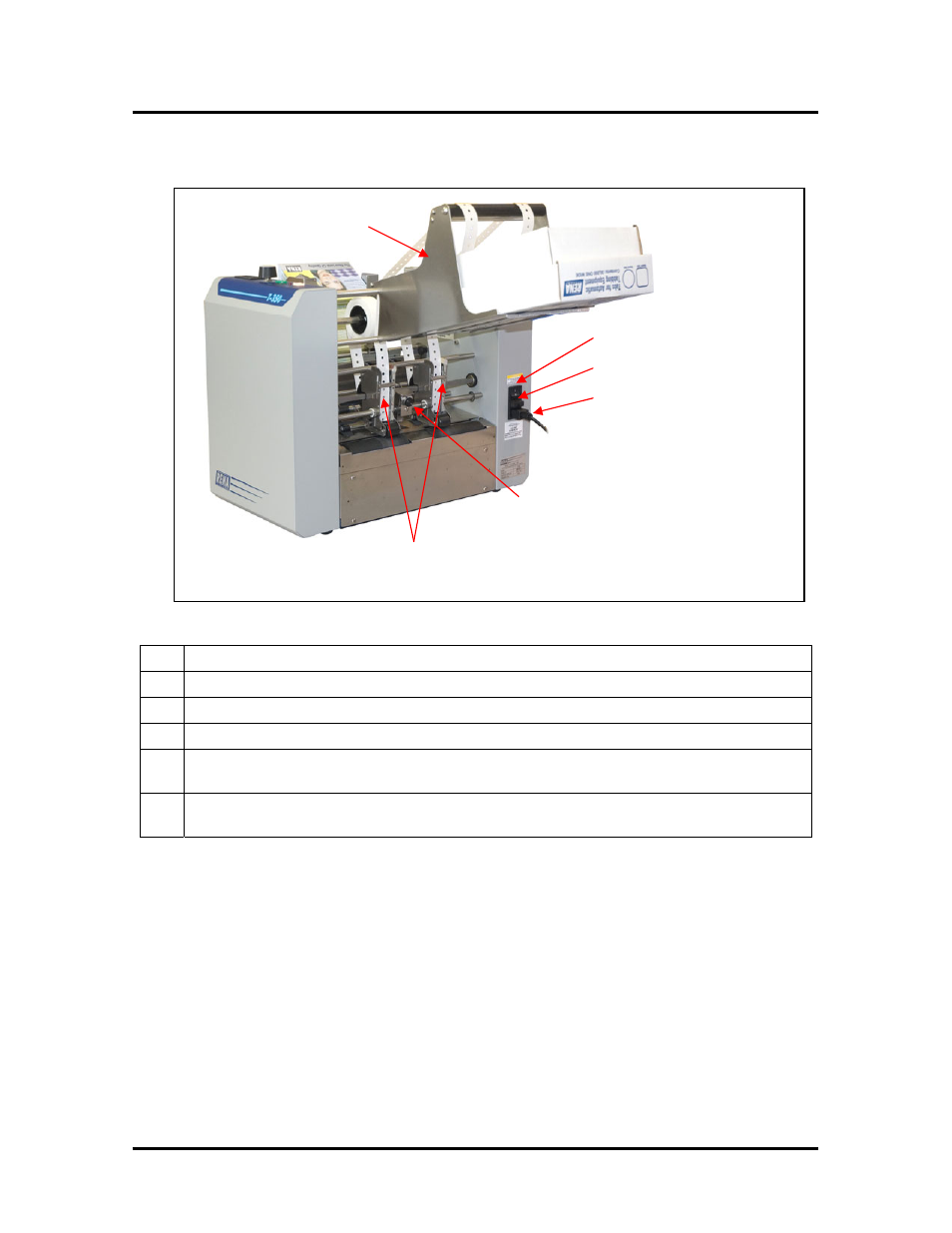 Rear view, Ac power inlet– ac power cord connects here | Rena T-350 User Manual | Page 8 / 44