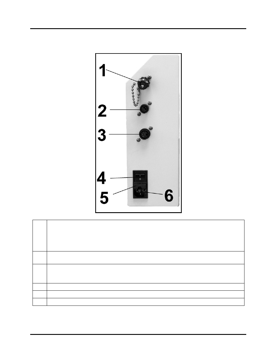 Rear view | Rena T-750 User Manual | Page 8 / 57