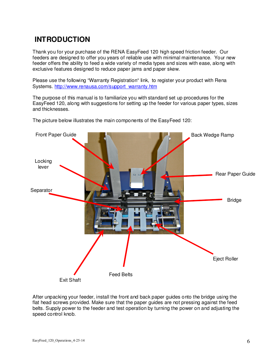 Introduction | Rena EasyFeed 120 User Manual | Page 6 / 27