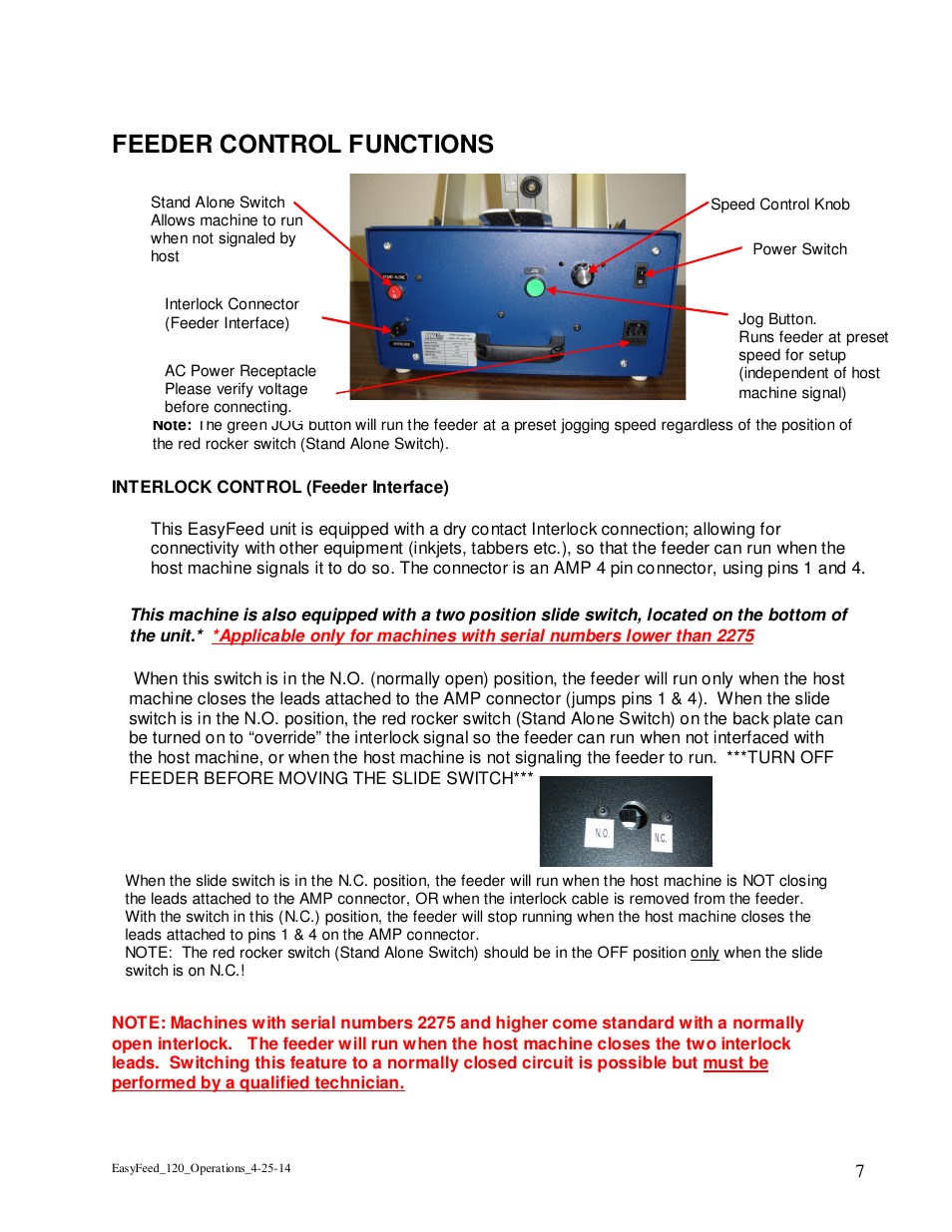 Feeder control functions | Rena EasyFeed 120 User Manual | Page 7 / 27