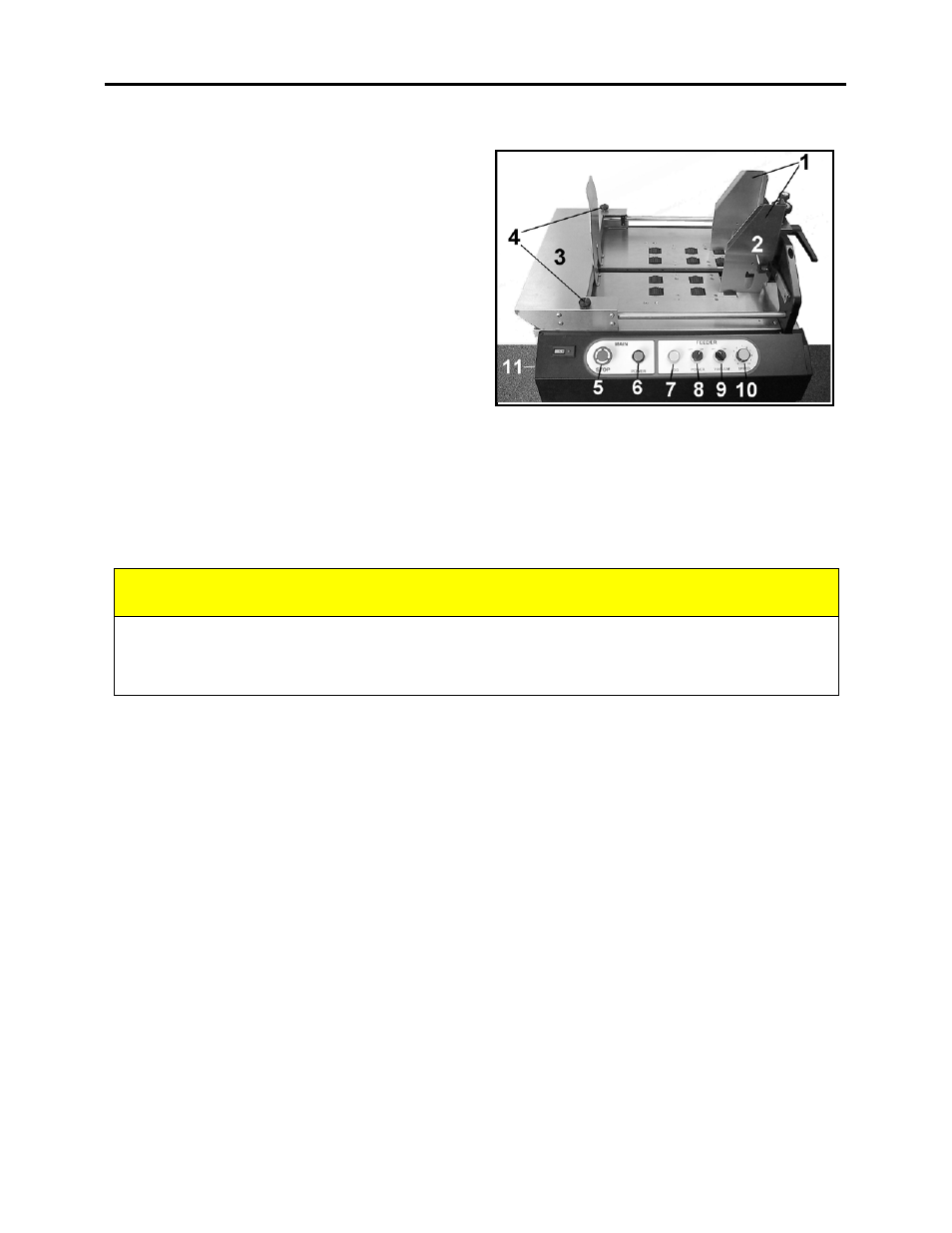 Step 5 – adjust the guides, Step 6 – set the sheet length switch, Operating the feeder | Caution | Rena XPS-ProFeed Shuttle User Manual | Page 16 / 24