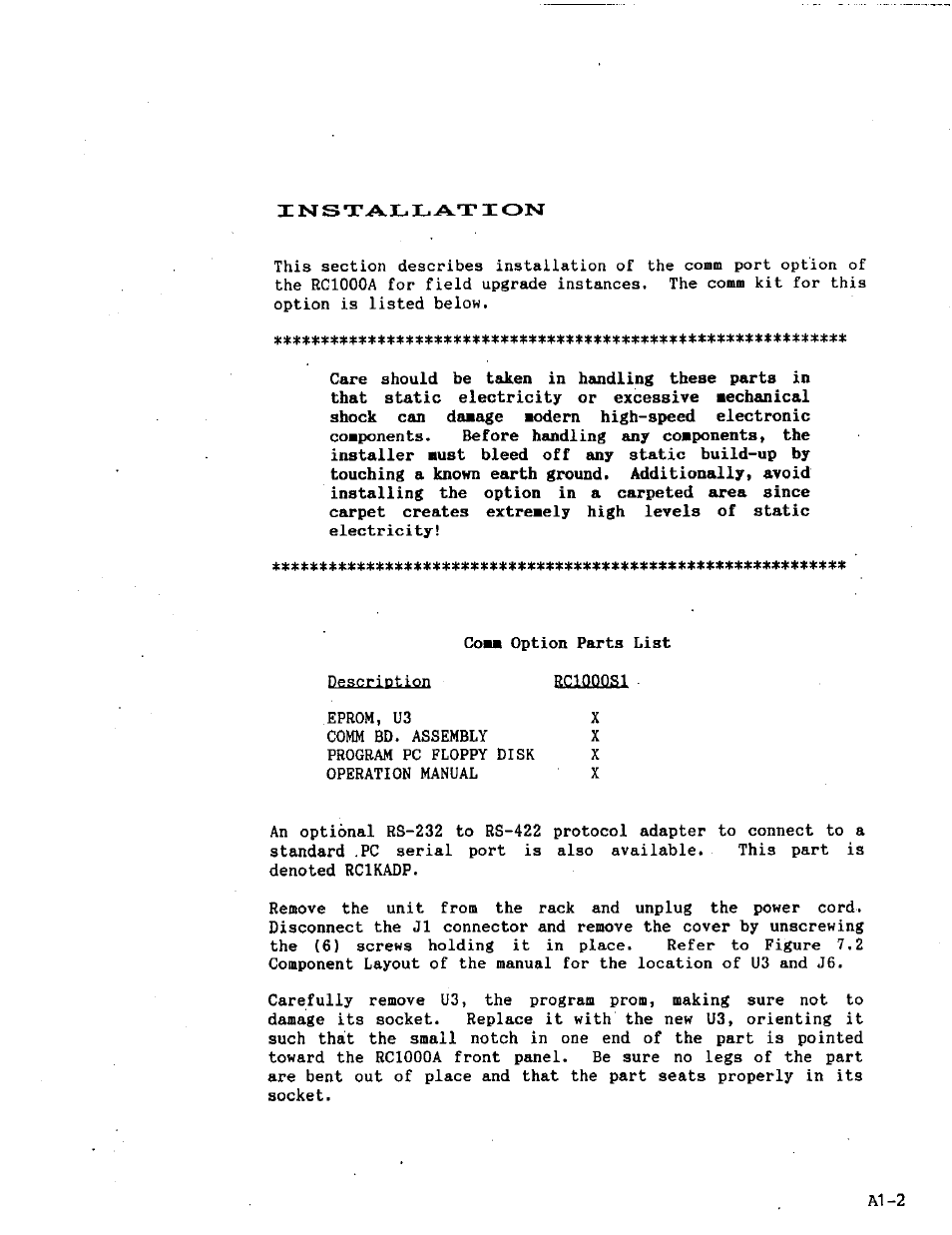 Research Concepts RC1000 User Manual | Page 31 / 50