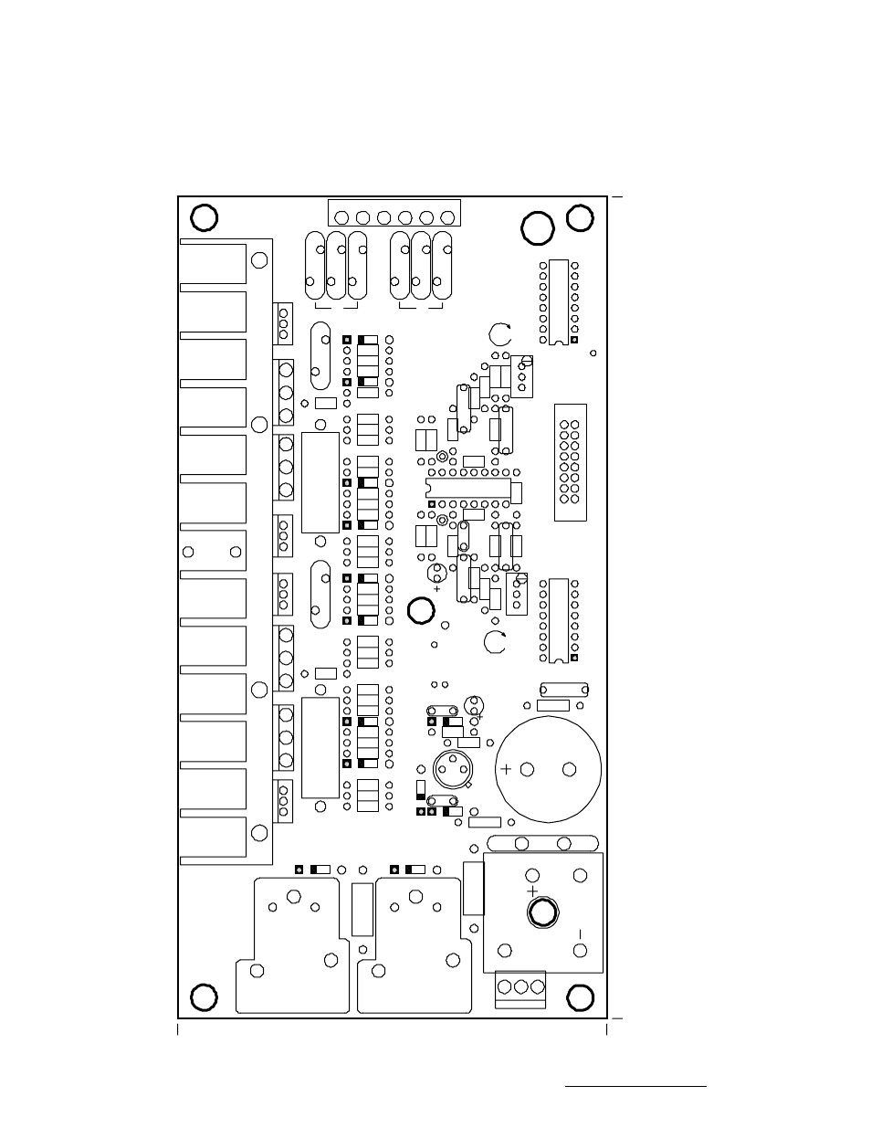 Appendix h electrical diagrams, Drive board layout, Processor board layout | Appendix h electrical diagrams drive board layout, J1 j2, Az e l | Research Concepts RC2000A User Manual | Page 88 / 121