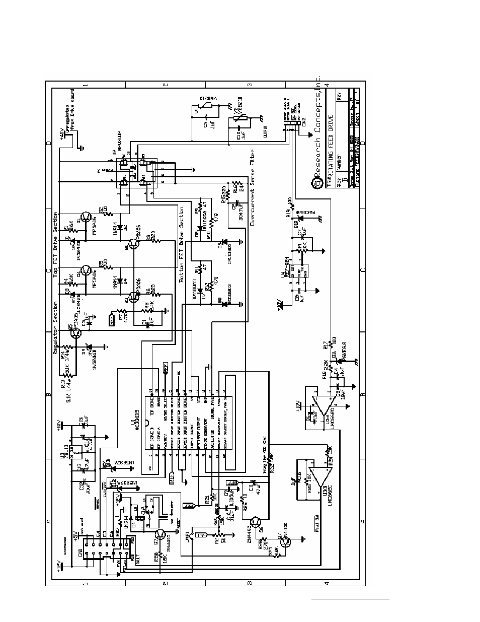 Rc2khpp schematic processor board schematic, Rc2khpp schematic | Research Concepts RC2000A User Manual | Page 94 / 121