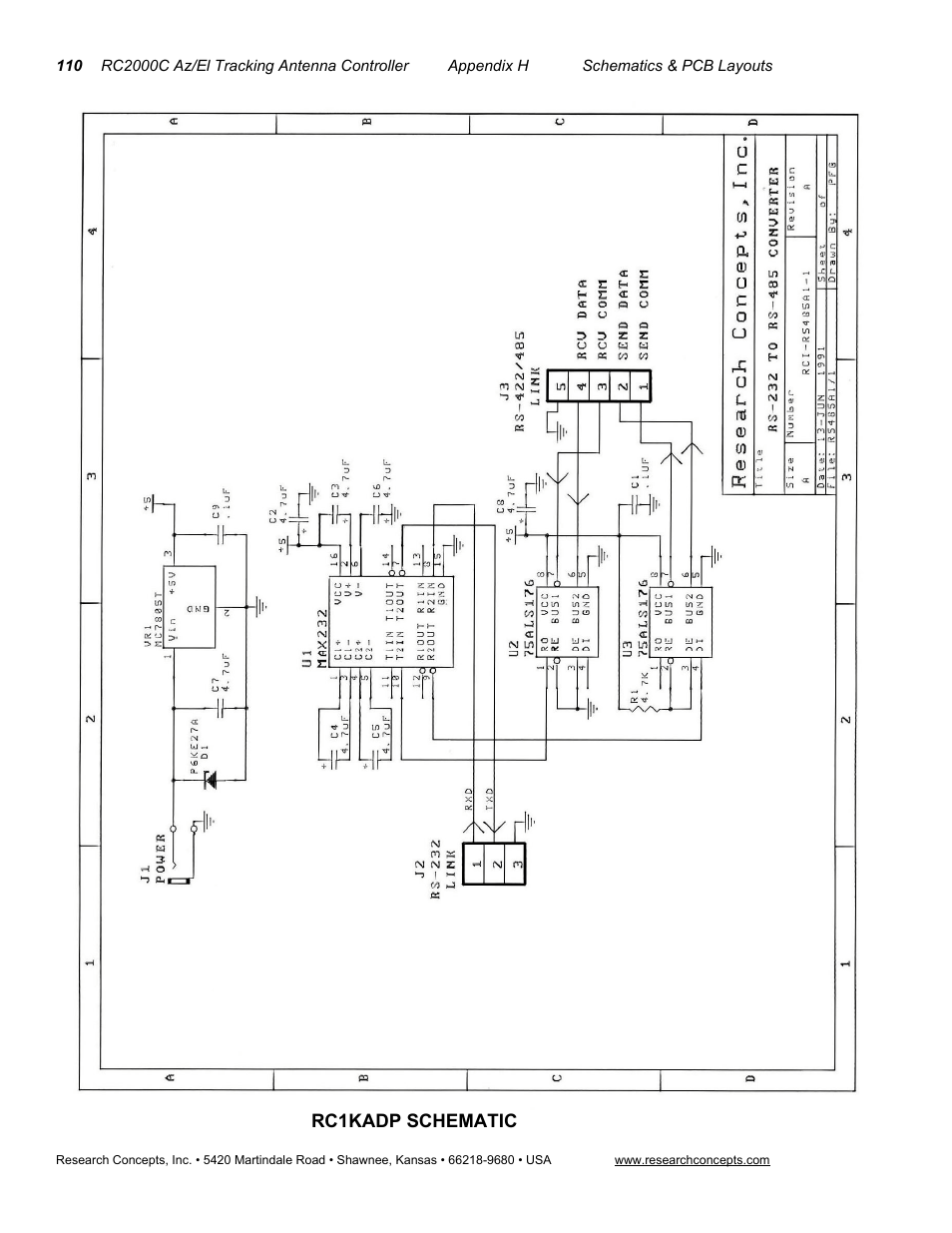 Research Concepts RC2000C User Manual | Page 118 / 123