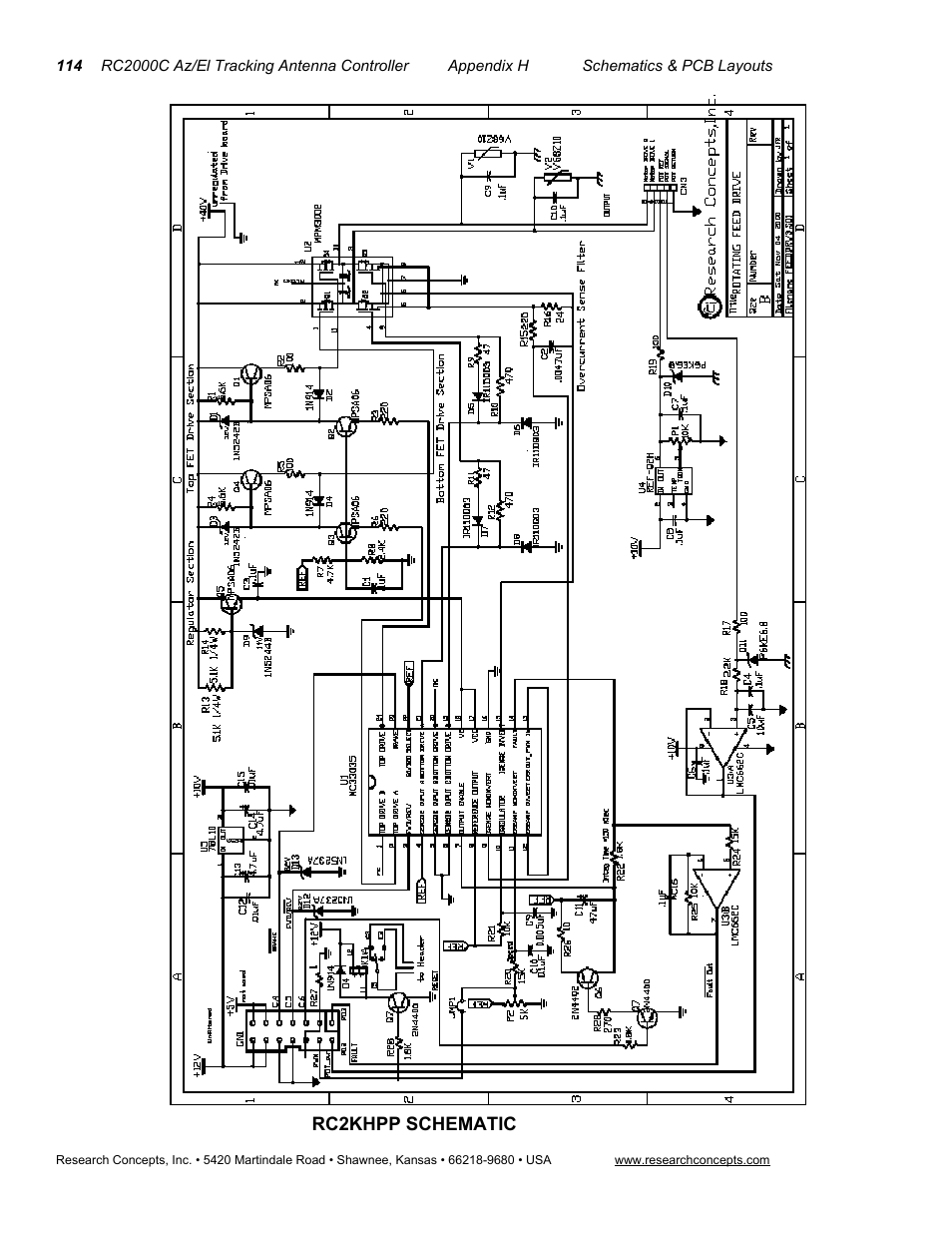 Rc2khpp schematic | Research Concepts RC2000C User Manual | Page 122 / 123