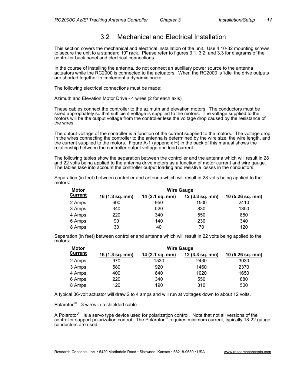 2mechanical and electrical installation, Mechanical and electrical installation, 2 mechanical and electrical installation | Research Concepts RC2000C User Manual | Page 19 / 123