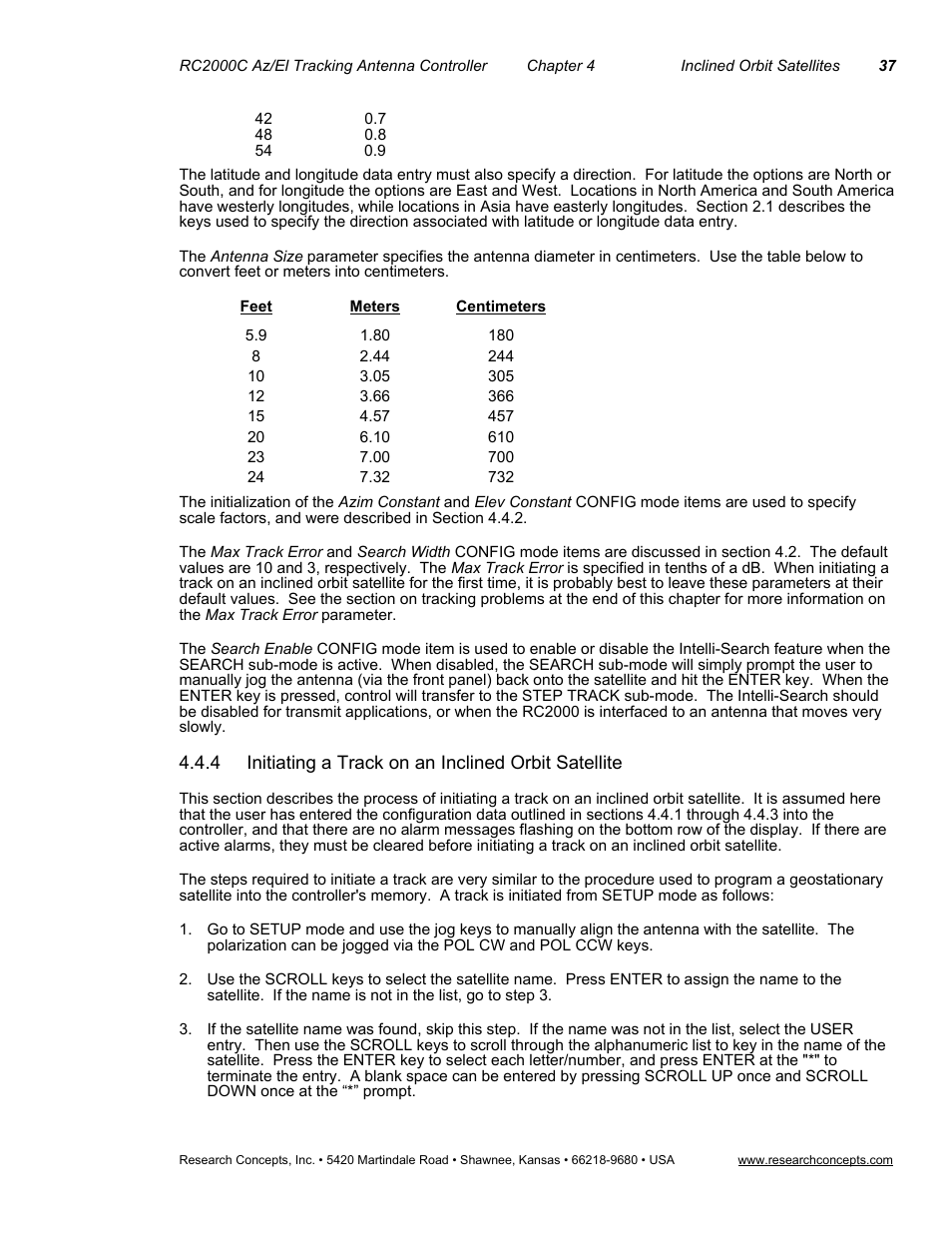 Research Concepts RC2000C User Manual | Page 45 / 123