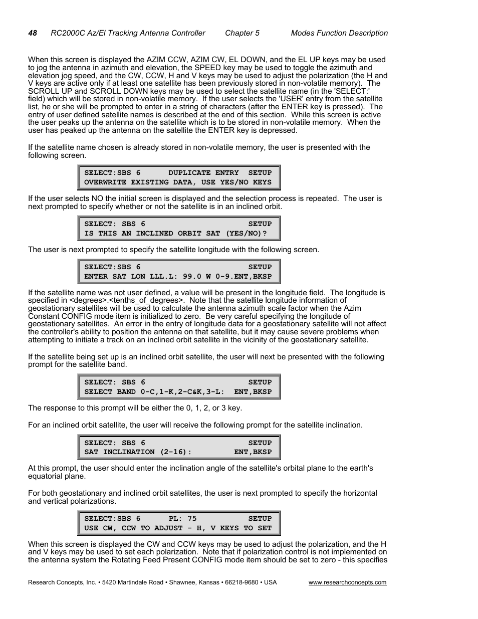 Research Concepts RC2000C User Manual | Page 56 / 123