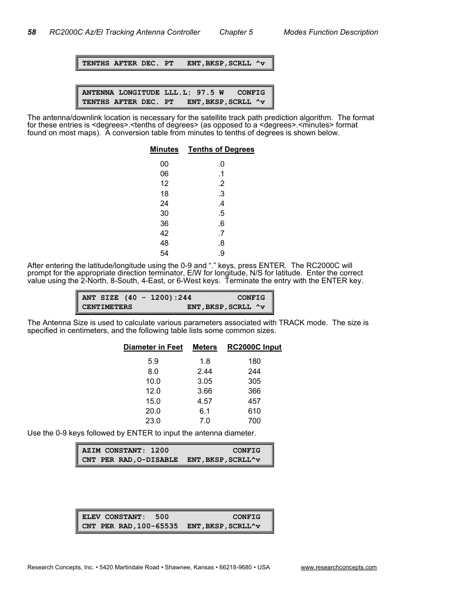 Research Concepts RC2000C User Manual | Page 66 / 123