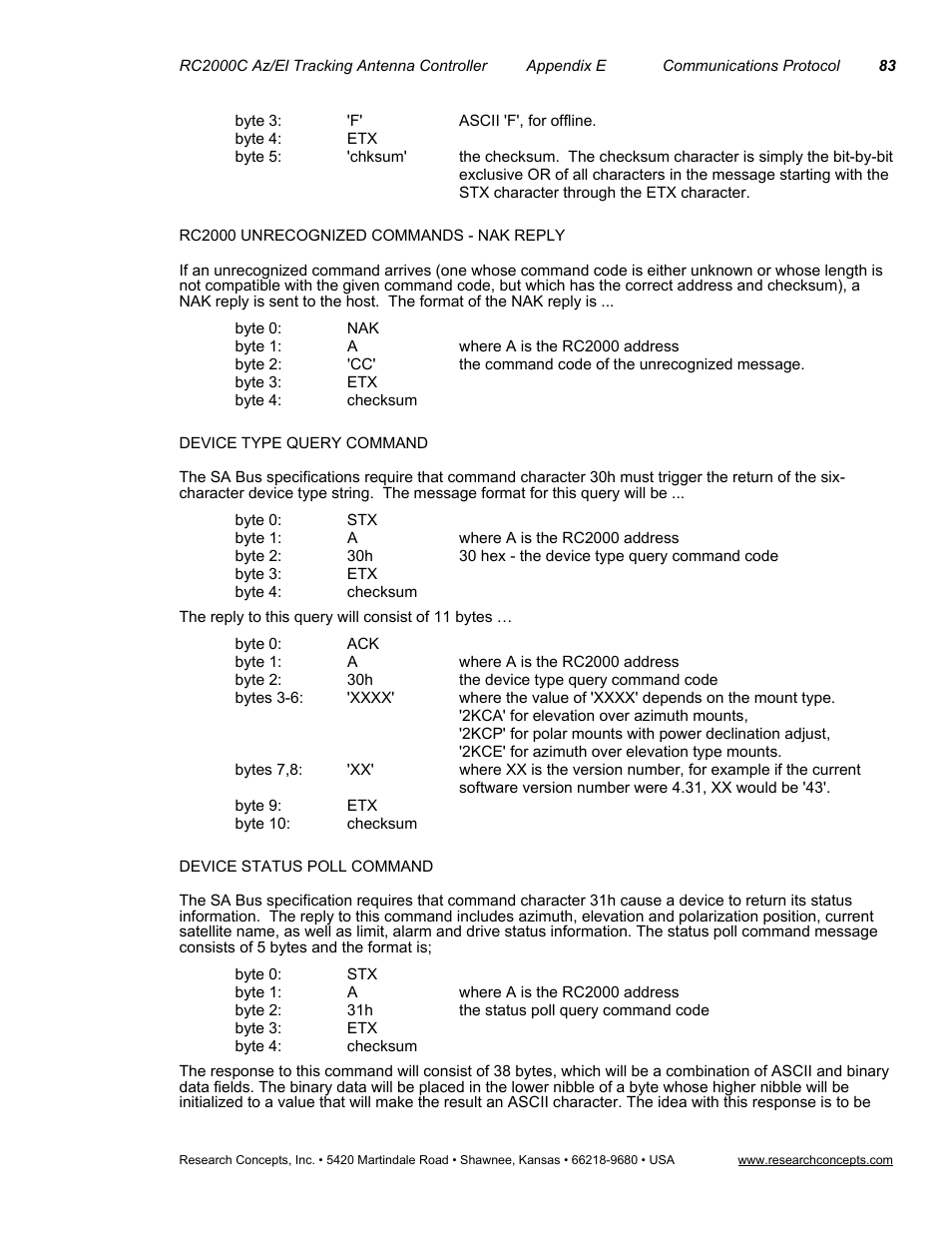 Research Concepts RC2000C User Manual | Page 91 / 123