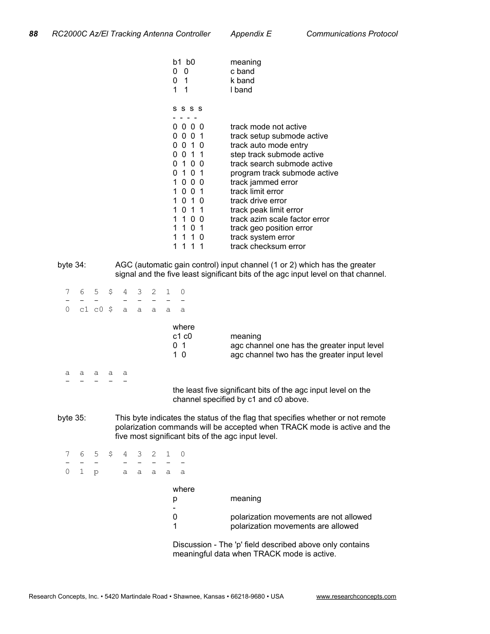 Research Concepts RC2000C User Manual | Page 96 / 123