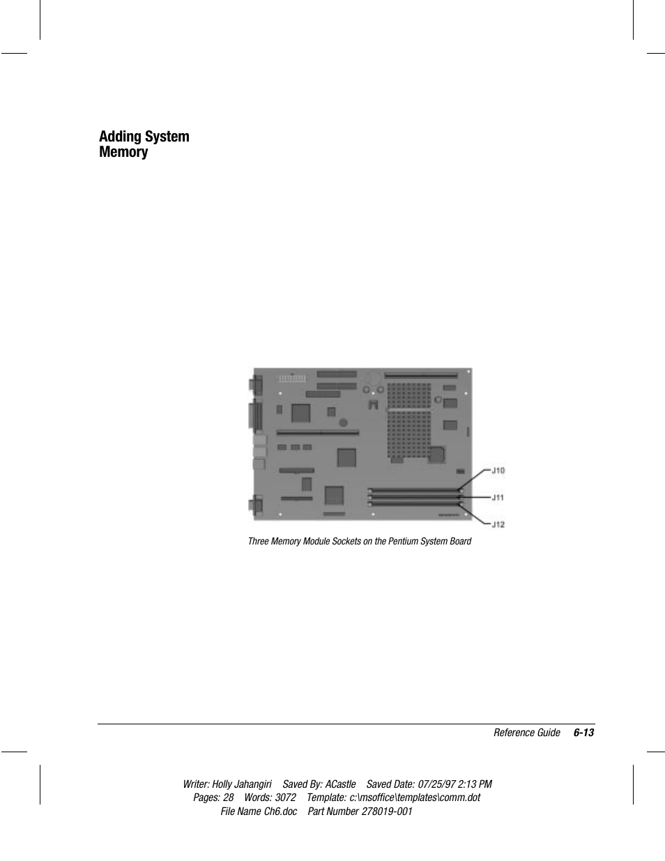 Adding system memory | Compaq Deskpro 2000 Series User Manual | Page 113 / 192