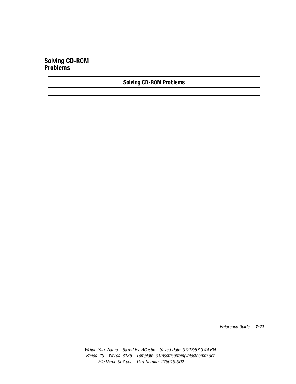 Solving cd-rom problems | Compaq Deskpro 2000 Series User Manual | Page 139 / 192