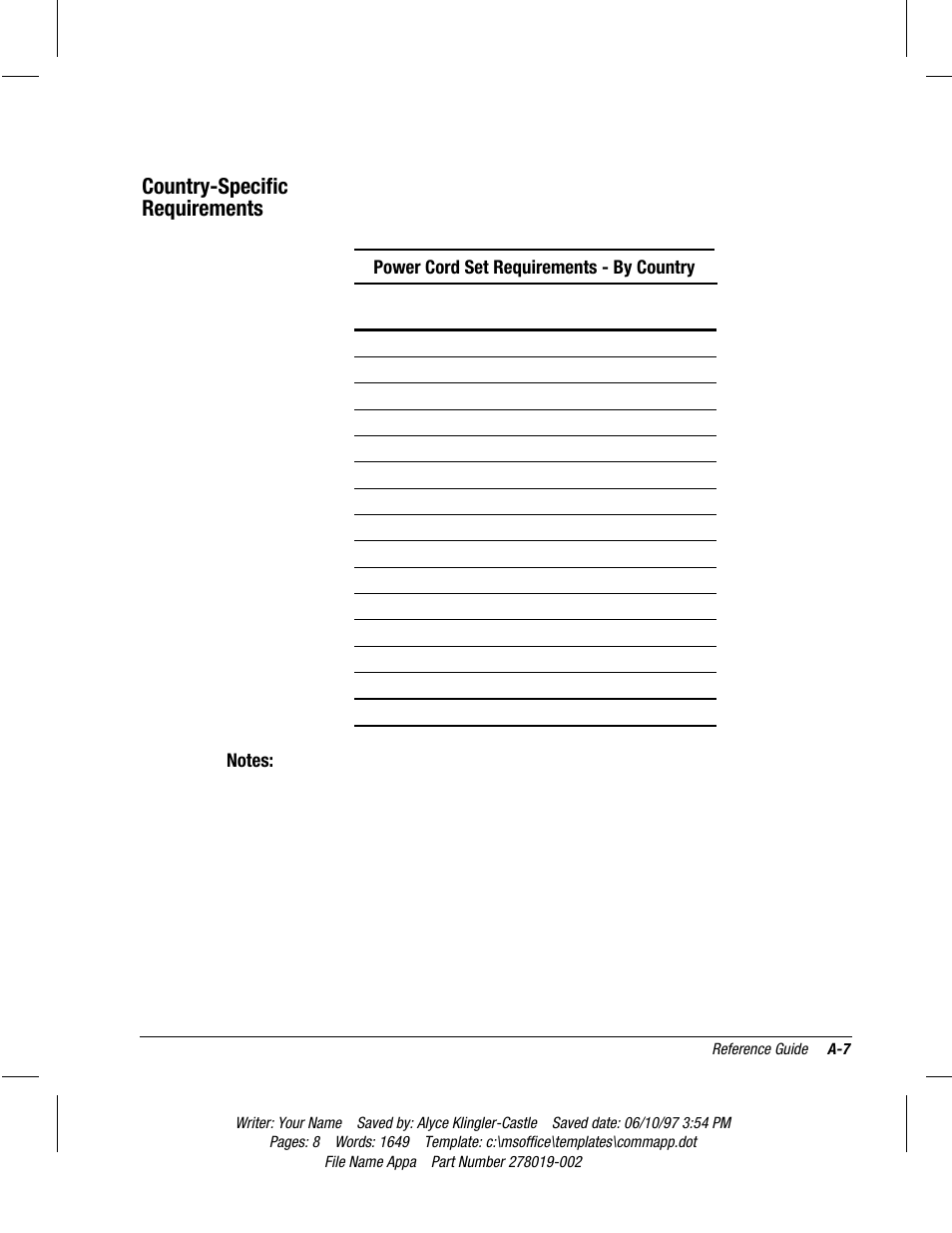 Country-specific requirements | Compaq Deskpro 2000 Series User Manual | Page 155 / 192