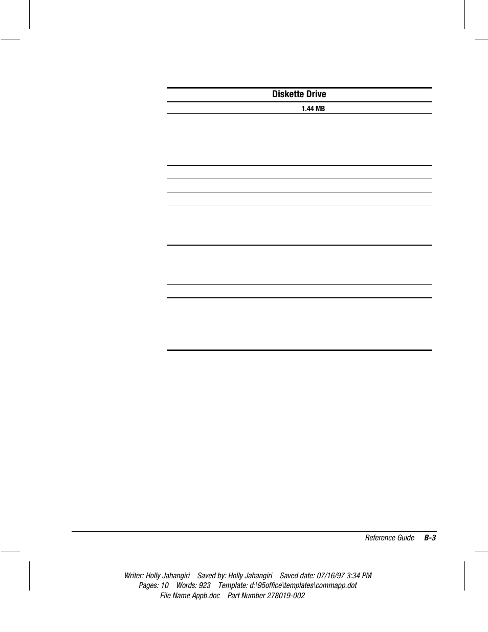 Diskette drive | Compaq Deskpro 2000 Series User Manual | Page 159 / 192