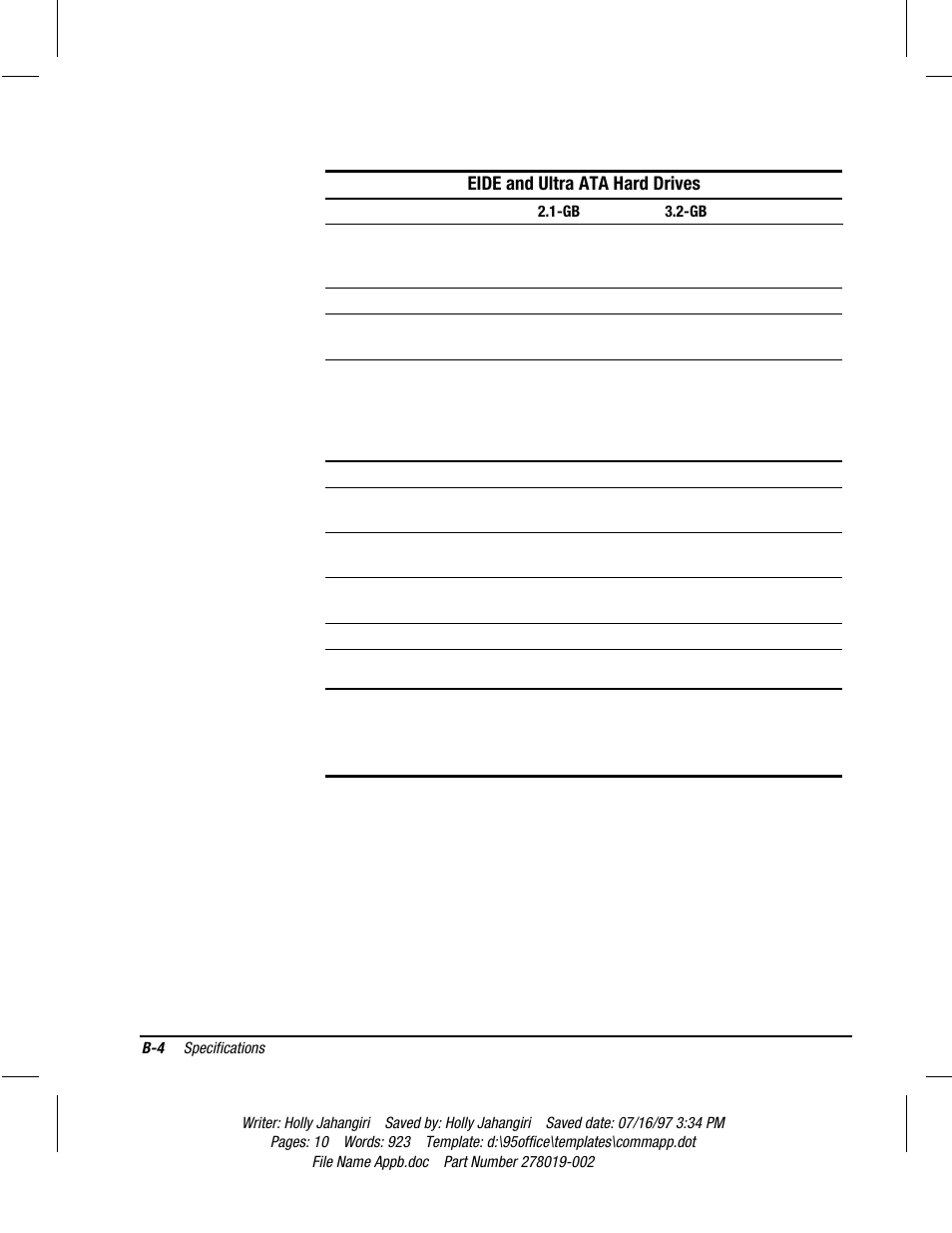 Eide and ultra ata hard drives | Compaq Deskpro 2000 Series User Manual | Page 160 / 192