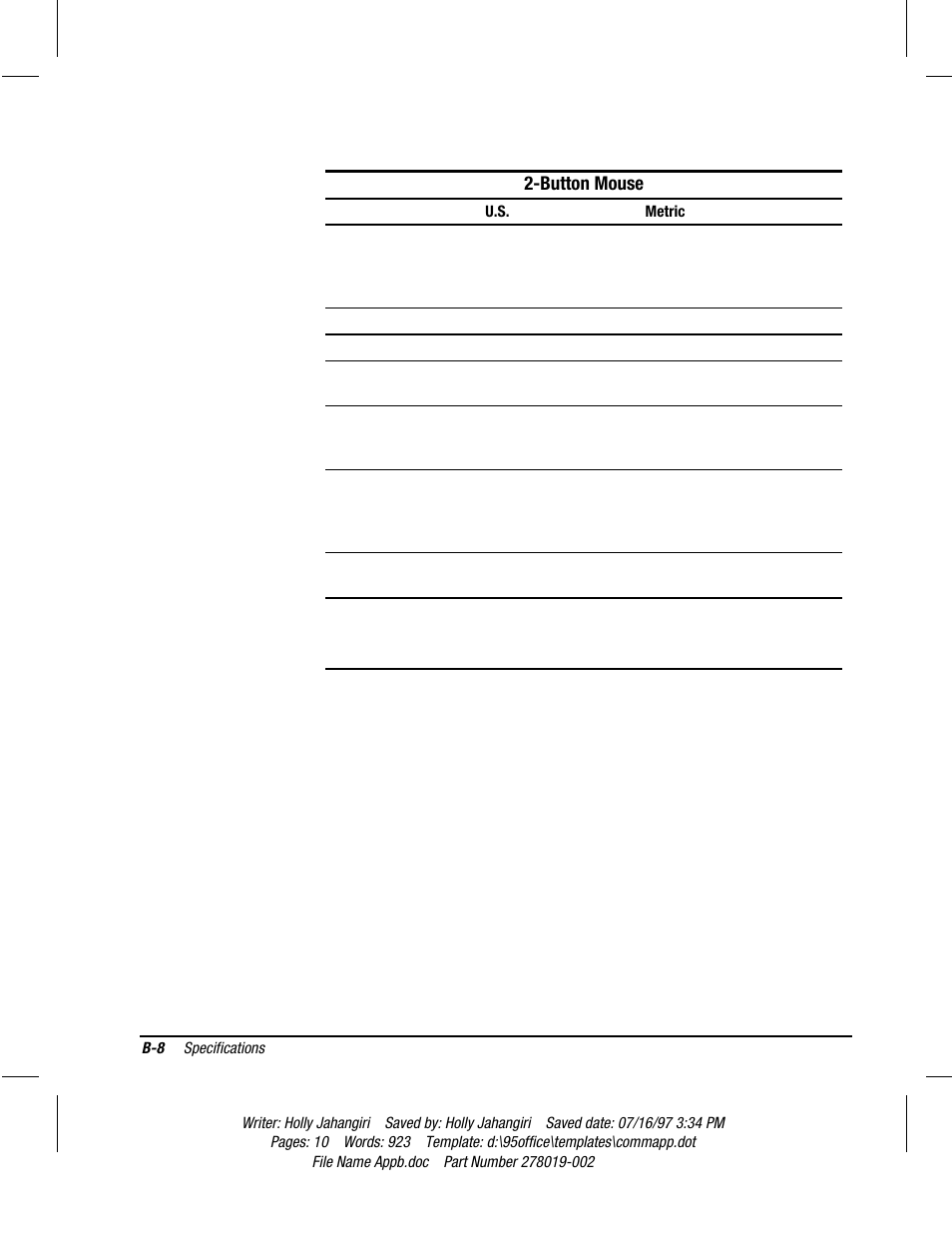Button mouse | Compaq Deskpro 2000 Series User Manual | Page 164 / 192