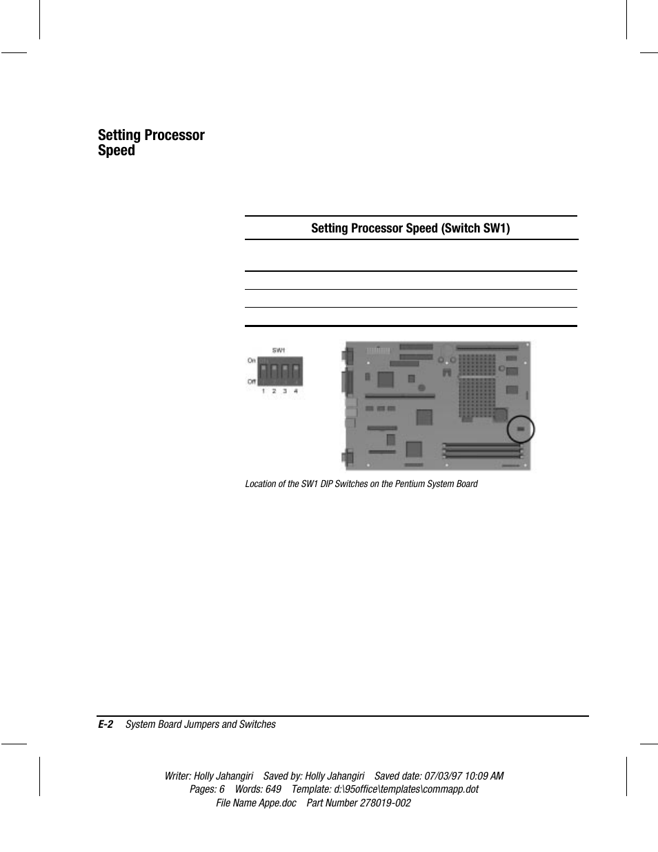 Setting processor speed | Compaq Deskpro 2000 Series User Manual | Page 178 / 192