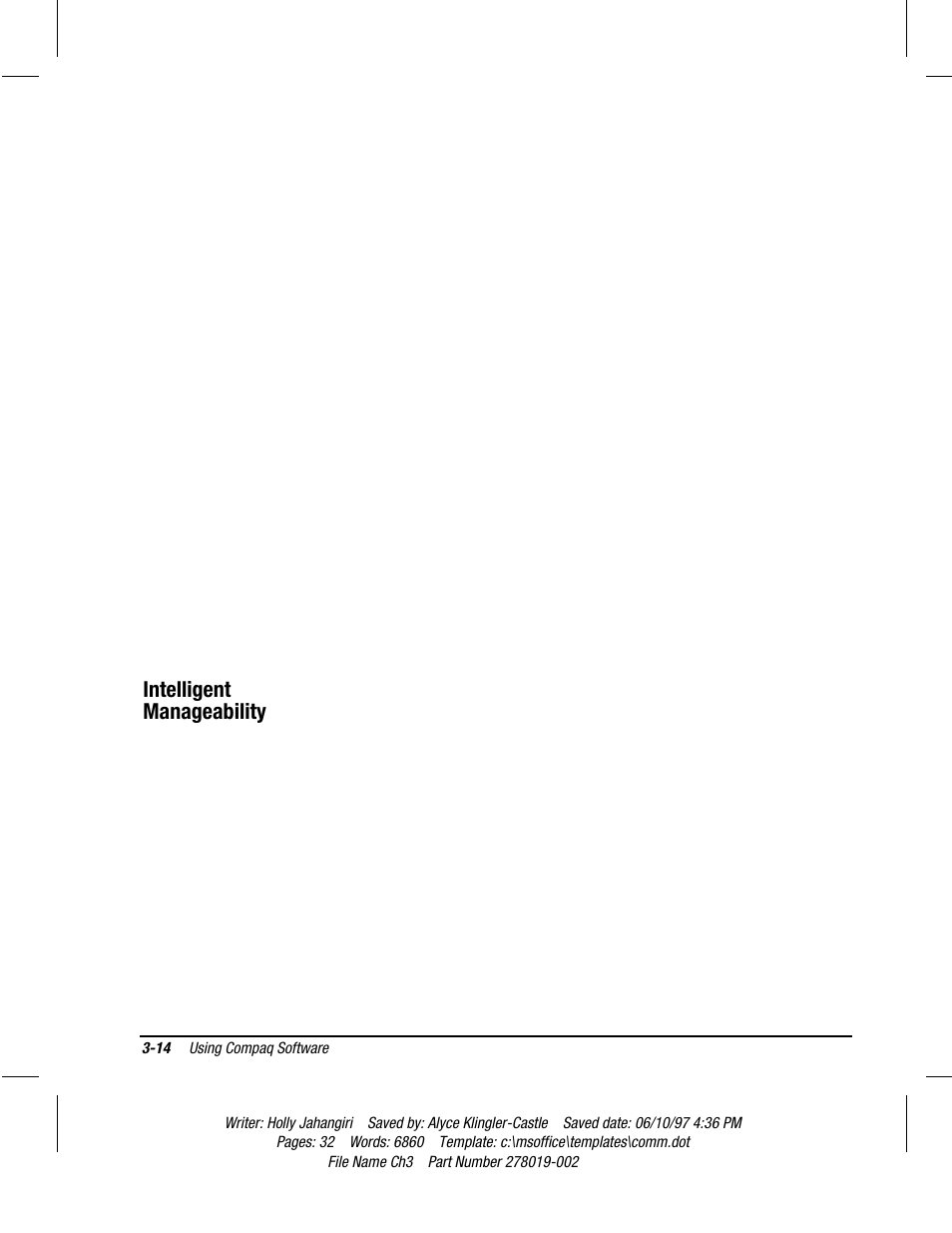 Intelligent manageability | Compaq Deskpro 2000 Series User Manual | Page 49 / 192