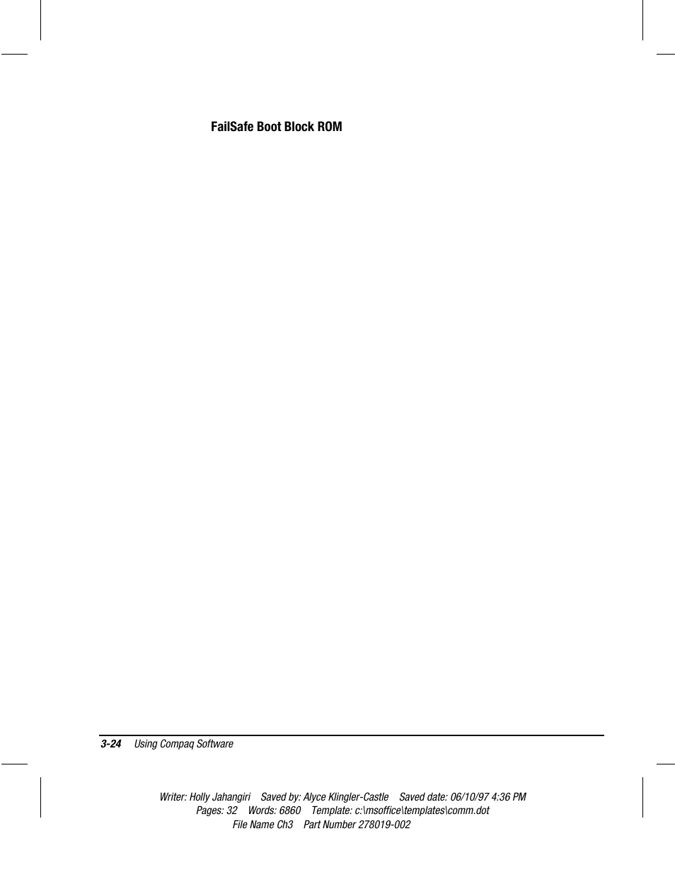 Failsafe boot block rom | Compaq Deskpro 2000 Series User Manual | Page 59 / 192