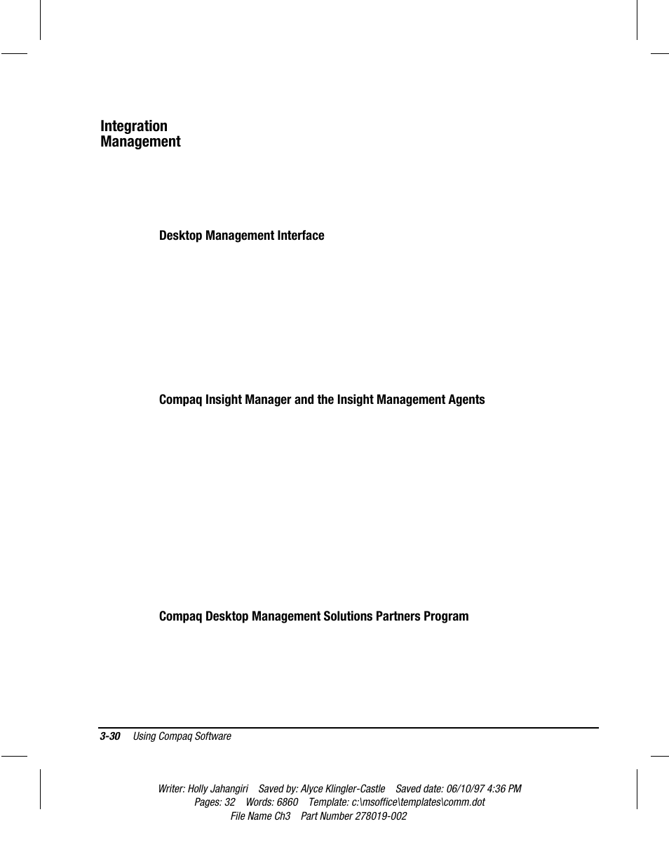 Integration management, Desktop management interface | Compaq Deskpro 2000 Series User Manual | Page 65 / 192