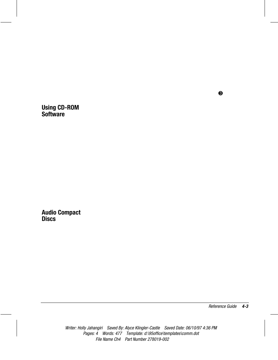 Using cd-rom software, Audio compact discs | Compaq Deskpro 2000 Series User Manual | Page 70 / 192