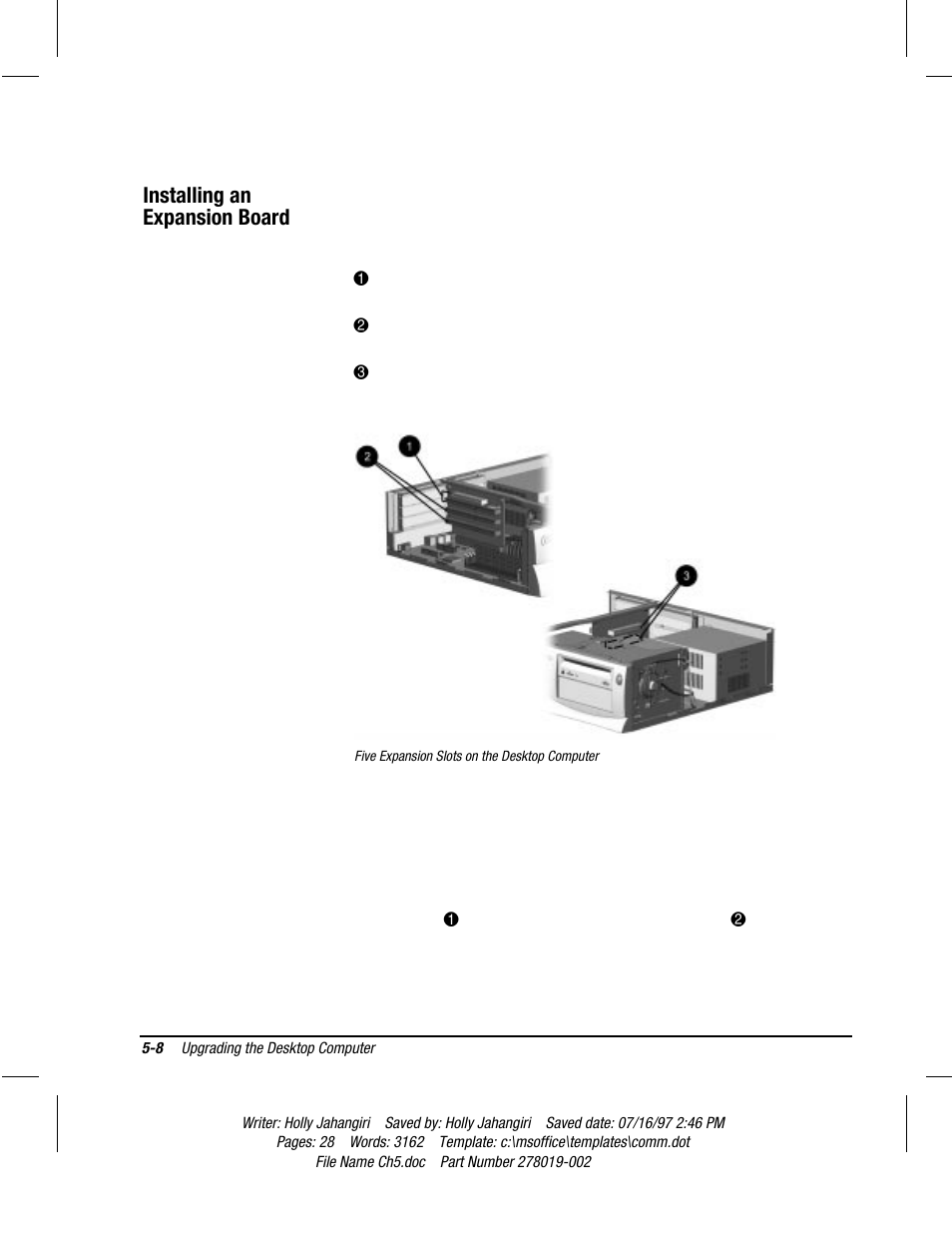 Installing an expansion board | Compaq Deskpro 2000 Series User Manual | Page 79 / 192