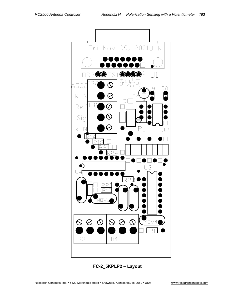 Fc-2_5kplp2 – layout | Research Concepts RC2500 User Manual | Page 110 / 181