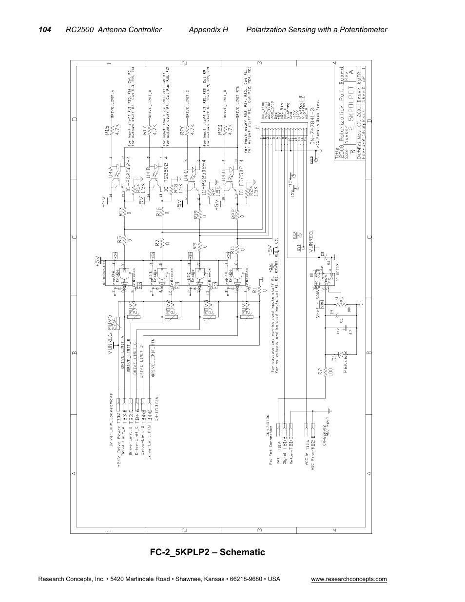 Research Concepts RC2500 User Manual | Page 111 / 181