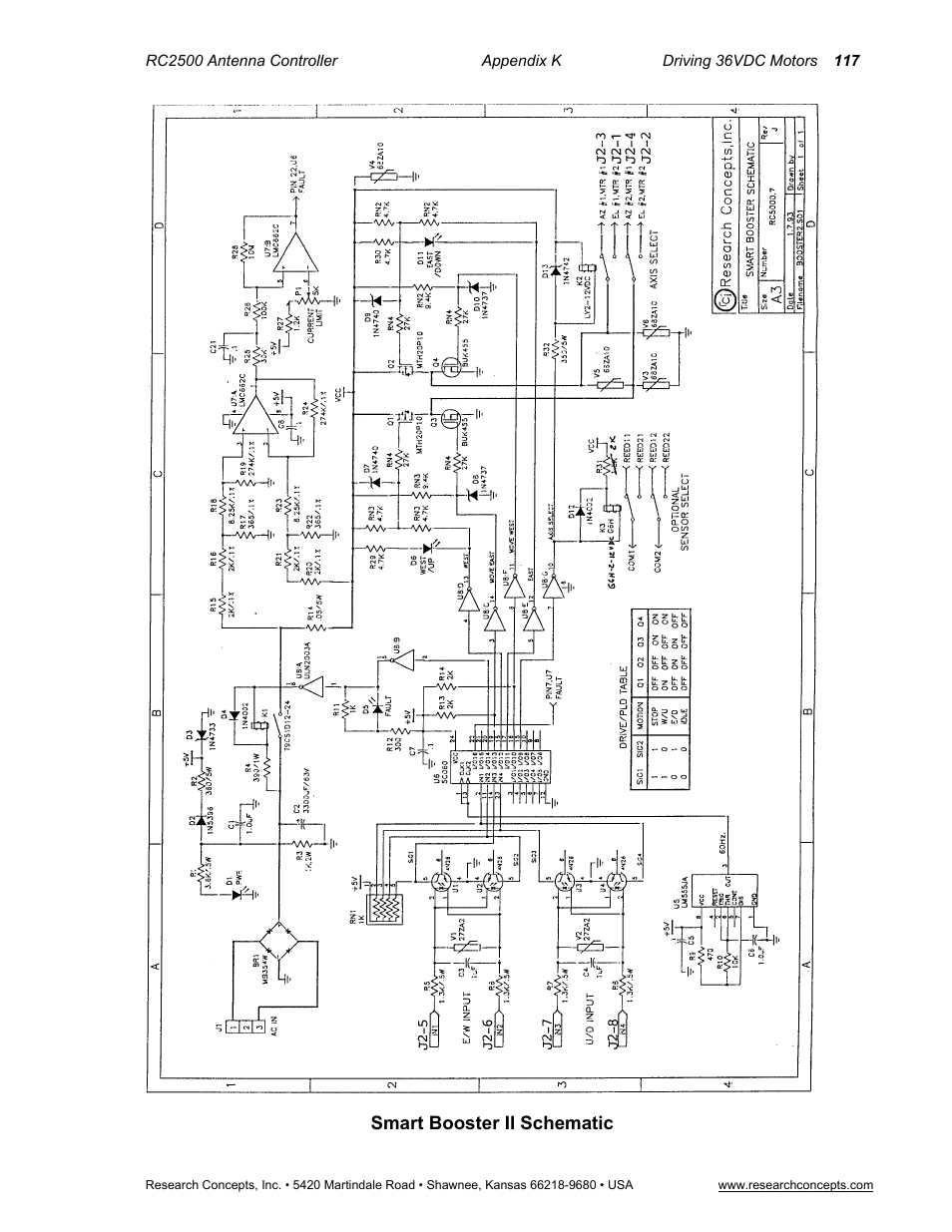 Smart booster ii schematic | Research Concepts RC2500 User Manual | Page 124 / 181