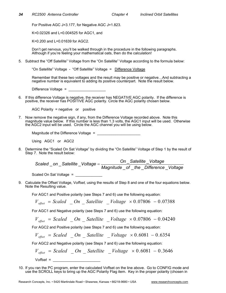 Research Concepts RC2500 User Manual | Page 41 / 181