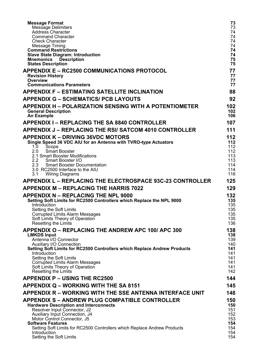 Research Concepts RC2500 User Manual | Page 6 / 181